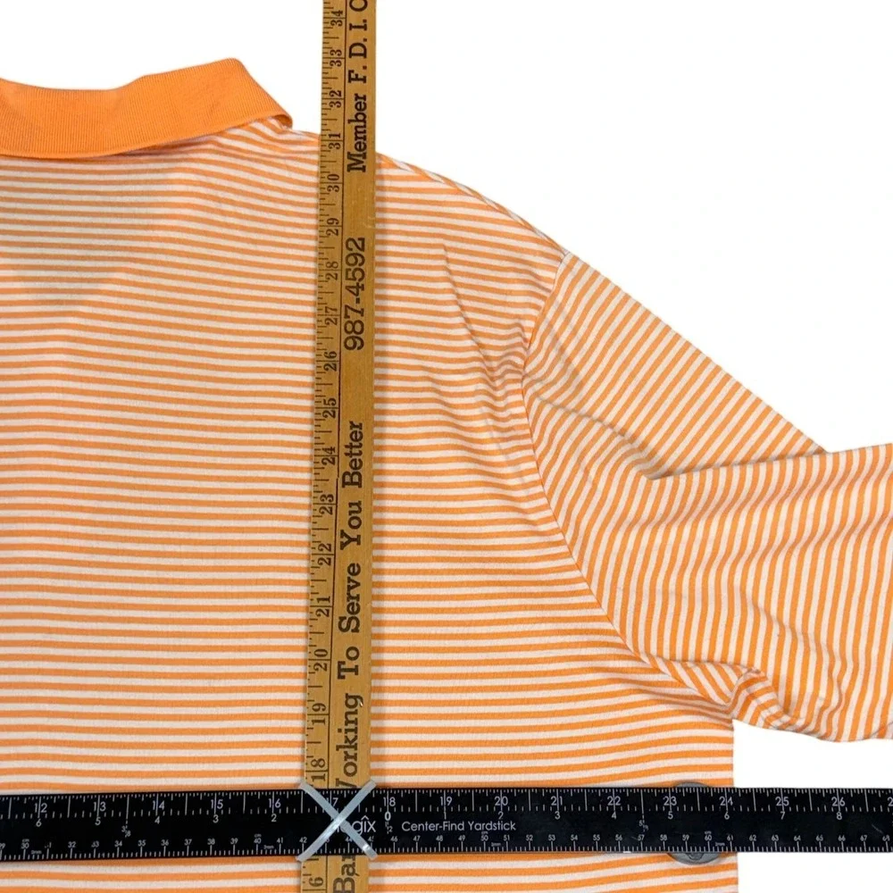 Polo Ralph Lauren Mens L Orange Stripe Big Pony Trump National Doral Golf Club - Picture 8 of 9